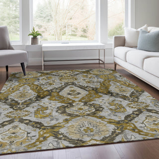Piper Looms Chantille Panels ACN1921 Brown Machine Washable Area Rug Lifestyle Image Feature