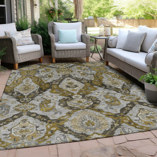 Piper Looms Chantille Panels ACN1921 Brown Machine Washable Area Rug Outdoor Lifestyle Image Feature