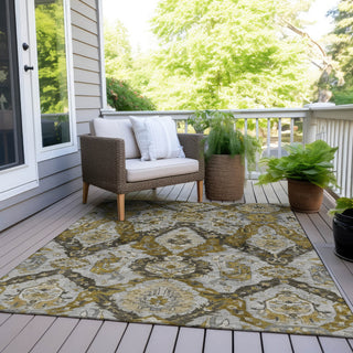 Piper Looms Chantille Panels ACN1921 Brown Machine Washable Area Rug Outdoor Lifestyle Image Feature