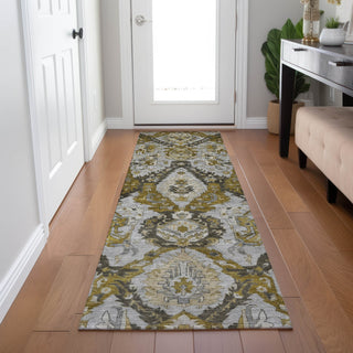 Piper Looms Chantille Panels ACN1921 Brown Machine Washable Area Rug Runner Lifestyle Image Feature