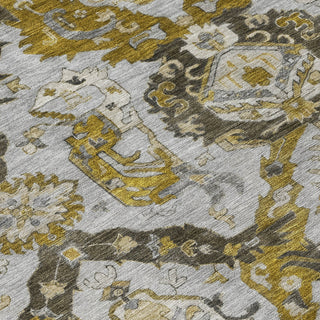 Piper Looms Chantille Panels ACN1921 Brown Machine Washable Area Rug Swatch Image