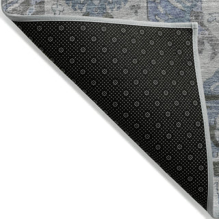 Piper Looms Chantille Panels ACN1921 Gray Machine Washable Area Rug Backing Image