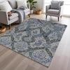 Piper Looms Chantille Panels ACN1921 Gray Machine Washable Area Rug Lifestyle Image Feature