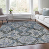 Piper Looms Chantille Panels ACN1921 Gray Machine Washable Area Rug Lifestyle Image Feature