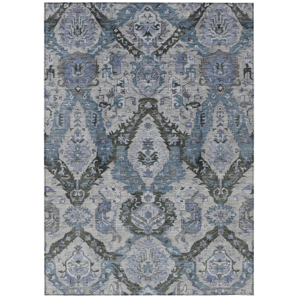 Piper Looms Chantille Panels ACN1921 Gray Machine Washable Area Rug main image