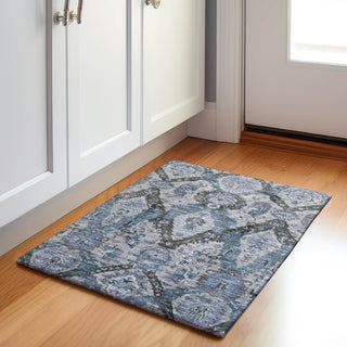 Piper Looms Chantille Panels ACN1921 Gray Machine Washable Area Rug Scatter Lifestyle Image Feature