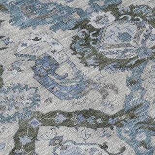 Piper Looms Chantille Panels ACN1921 Gray Machine Washable Area Rug Swatch Image