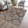 Piper Looms Chantille Panels ACN1921 Paprika Machine Washable Area Rug Lifestyle Image Feature