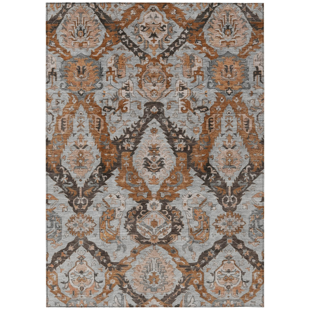 Piper Looms Chantille Panels ACN1921 Paprika Machine Washable Area Rug main image