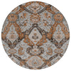 Piper Looms Chantille Panels ACN1921 Paprika Machine Washable Area Rug Round Main Image