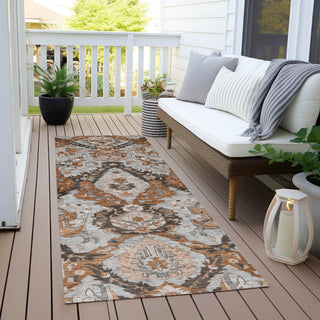Piper Looms Chantille Panels ACN1921 Paprika Machine Washable Area Rug Runner Outdoor Lifestyle Image Feature