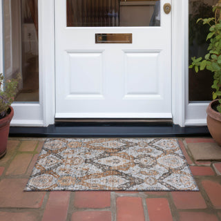 Piper Looms Chantille Panels ACN1921 Paprika Machine Washable Area Rug Scatter Outdoor Lifestyle Image Feature