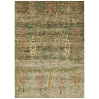 Piper Looms Chantille Floral ACN1922 Aloe Machine Washable Area Rug main image