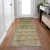 Piper Looms Chantille Floral ACN1922 Aloe Machine Washable Area Rug Runner Lifestyle Image Feature