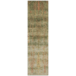 Piper Looms Chantille Floral ACN1922 Aloe Machine Washable Area Rug Runner Main Image