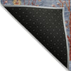 Piper Looms Chantille Floral ACN1922 Blue Machine Washable Area Rug Backing Image