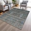 Piper Looms Chantille Floral ACN1922 Brown Machine Washable Area Rug Lifestyle Image Feature