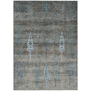 Piper Looms Chantille Floral ACN1922 Brown Machine Washable Area Rug main image