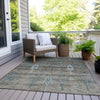 Piper Looms Chantille Floral ACN1922 Brown Machine Washable Area Rug Outdoor Lifestyle Image Feature