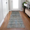 Piper Looms Chantille Floral ACN1922 Brown Machine Washable Area Rug Runner Lifestyle Image Feature