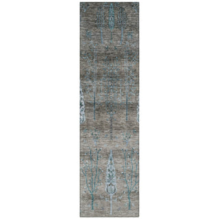 Piper Looms Chantille Floral ACN1922 Brown Machine Washable Area Rug Runner Main Image