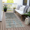 Piper Looms Chantille Floral ACN1922 Brown Machine Washable Area Rug Runner Outdoor Lifestyle Image Feature