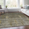 Piper Looms Chantille Floral ACN1922 Pewter Machine Washable Area Rug Lifestyle Image Feature