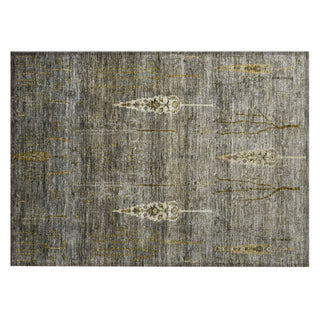 Piper Looms Chantille Floral ACN1922 Pewter Machine Washable Area Rug Scatter Main Image