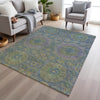 Piper Looms Chantille Panels ACN1923 Blue Machine Washable Area Rug Lifestyle Image Feature