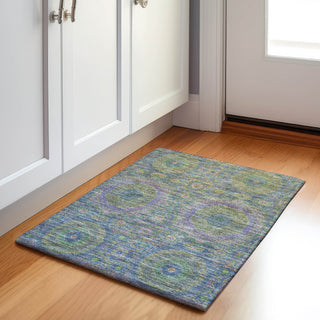Piper Looms Chantille Panels ACN1923 Blue Machine Washable Area Rug Scatter Lifestyle Image Feature
