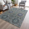 Piper Looms Chantille Panels ACN1923 Green Machine Washable Area Rug Lifestyle Image Feature