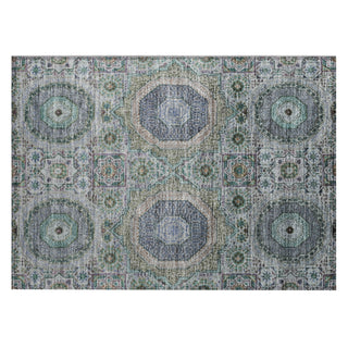 Piper Looms Chantille Panels ACN1923 Green Machine Washable Area Rug Scatter Main Image