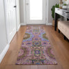 Piper Looms Chantille Panels ACN1923 Pink Machine Washable Area Rug Runner Lifestyle Image Feature