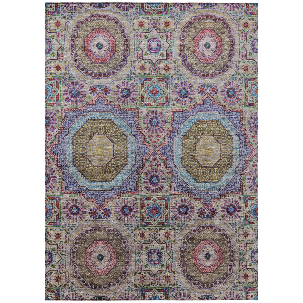 Piper Looms Chantille Panels ACN1923 Purple Machine Washable Area Rug main image