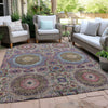 Piper Looms Chantille Panels ACN1923 Purple Machine Washable Area Rug Outdoor Lifestyle Image Feature