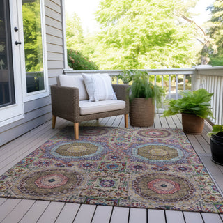 Piper Looms Chantille Panels ACN1923 Purple Machine Washable Area Rug Outdoor Lifestyle Image Feature