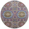 Piper Looms Chantille Panels ACN1923 Purple Machine Washable Area Rug Round Main Image