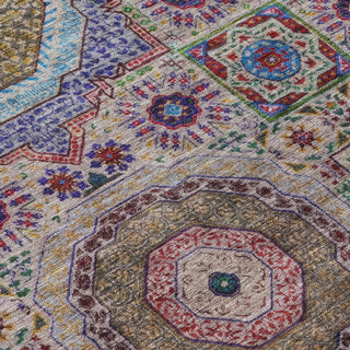 Piper Looms Chantille Panels ACN1923 Purple Machine Washable Area Rug Swatch Image