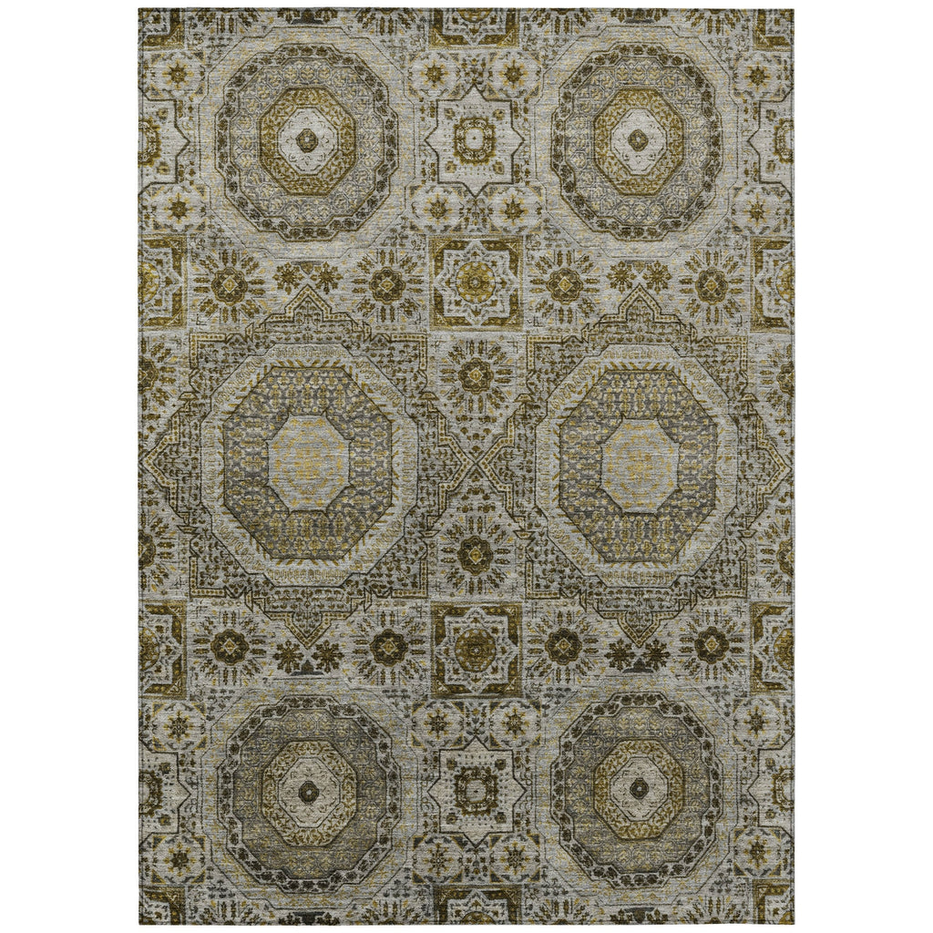 Piper Looms Chantille Panels ACN1923 Taupe Machine Washable Area Rug main image
