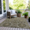 Piper Looms Chantille Panels ACN1923 Taupe Machine Washable Area Rug Outdoor Lifestyle Image Feature
