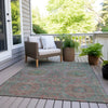 Piper Looms Chantille Panels ACN1923 Teal Machine Washable Area Rug Outdoor Lifestyle Image Feature