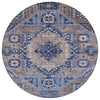 Piper Looms Chantille Diamond ACN1924 Brown Machine Washable Area Rug Round Main Image