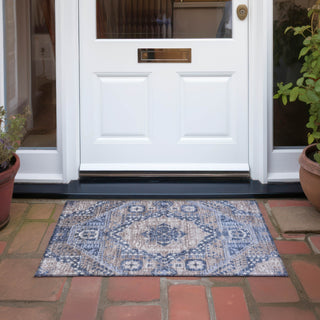 Piper Looms Chantille Diamond ACN1924 Brown Machine Washable Area Rug Scatter Outdoor Lifestyle Image Feature