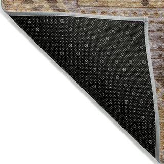 Piper Looms Chantille Diamond ACN1924 Copper Machine Washable Area Rug Backing Image