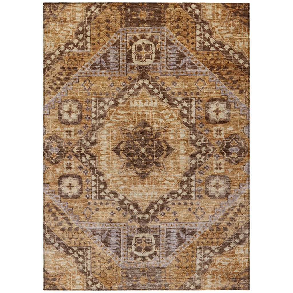 Piper Looms Chantille Diamond ACN1924 Copper Machine Washable Area Rug main image