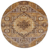 Piper Looms Chantille Diamond ACN1924 Copper Machine Washable Area Rug Round Main Image