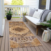 Piper Looms Chantille Diamond ACN1924 Copper Machine Washable Area Rug Runner Outdoor Lifestyle Image Feature