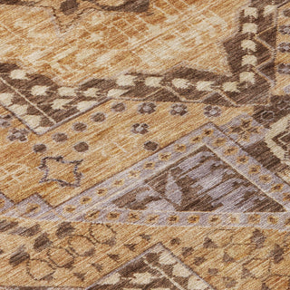 Piper Looms Chantille Diamond ACN1924 Copper Machine Washable Area Rug Swatch Image