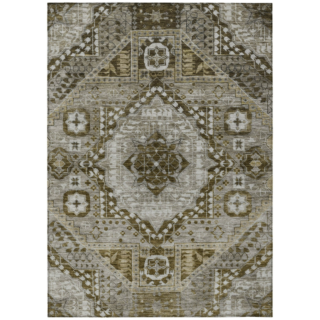 Piper Looms Chantille Diamond ACN1924 Khaki Machine Washable Area Rug main image