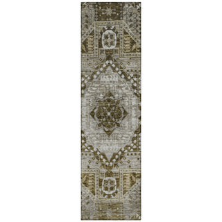 Piper Looms Chantille Diamond ACN1924 Khaki Machine Washable Area Rug Runner Main Image